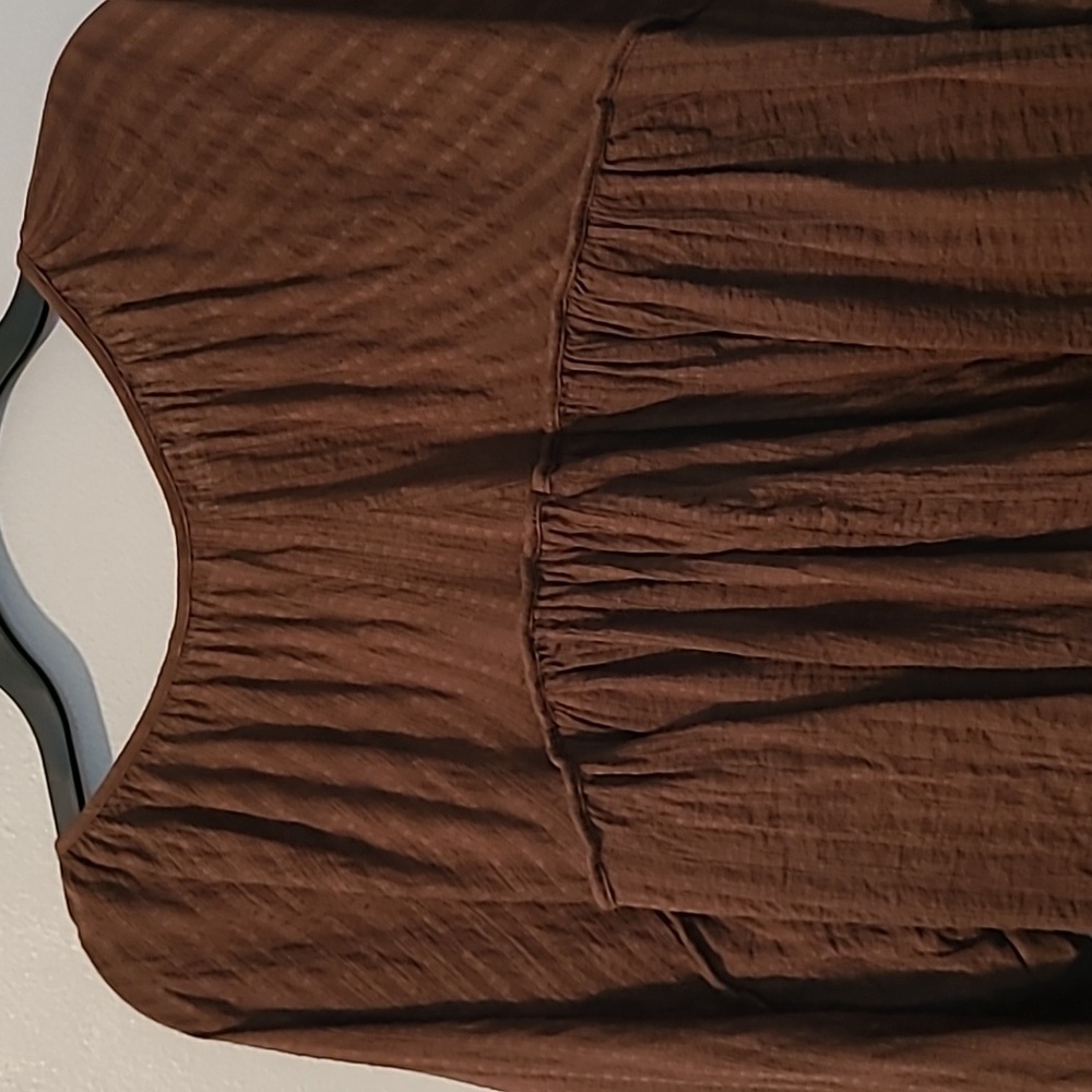 American Eagle Outfitters Brown Blouse M - Picture 9 of 15